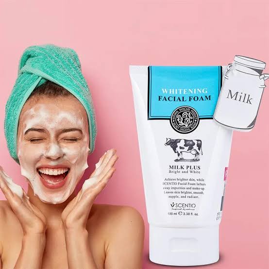 buffet scentio milk plus whitening facial foam. buffet scentio milk plus whitening facial foam.